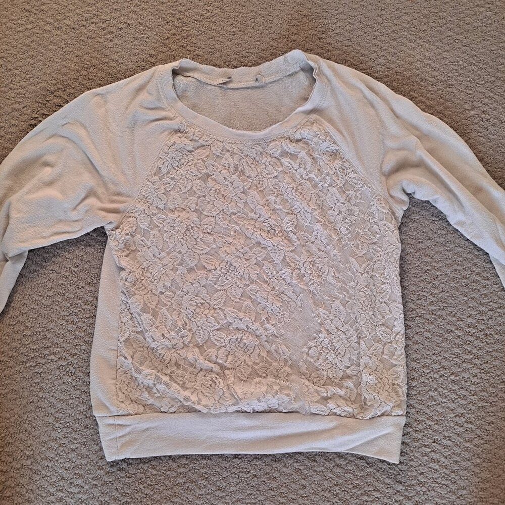 White Lace Sweater